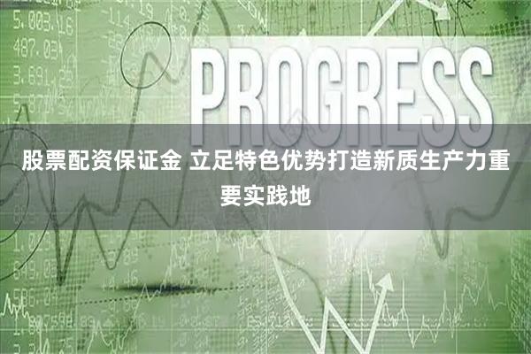 股票配资保证金 立足特色优势打造新质生产力重要实践地