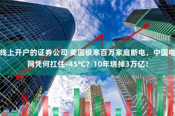 线上开户的证券公司 美国极寒百万家庭断电，中国电网凭何扛住-45℃？10年烧掉3万亿！