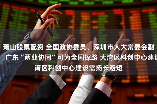 萧山股票配资 全国政协委员、深圳市人大常委会副秘书长何杰： 广东“两业协同”可为全国探路 大湾区科创中心建设需扬长避短